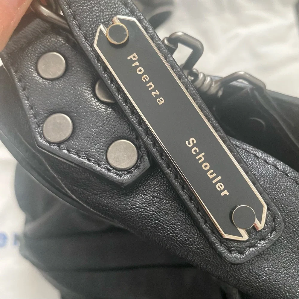 Authentic Proenza Schouler PS1 Fringe Medium Black - Picture 9 of 16